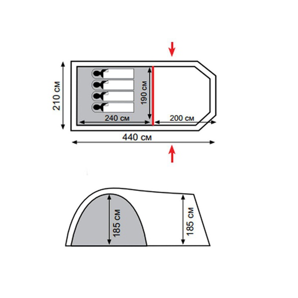 Палатка Totem Catawba 4 V2