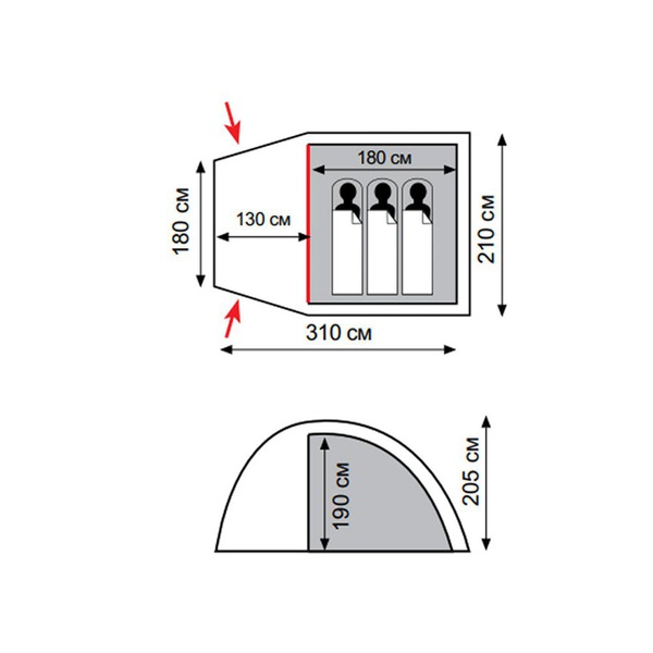 Палатка Totem Apache 3 V2