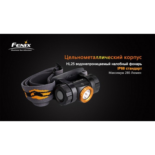 Фонарь налобный Fenix HL25 XP-G2 (R5) Желтый