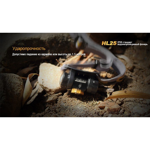 Фонарь налобный Fenix HL25 XP-G2 (R5) Желтый