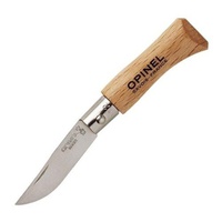 Нож Opinel №2 (нерж. сталь, рукоять из бука)