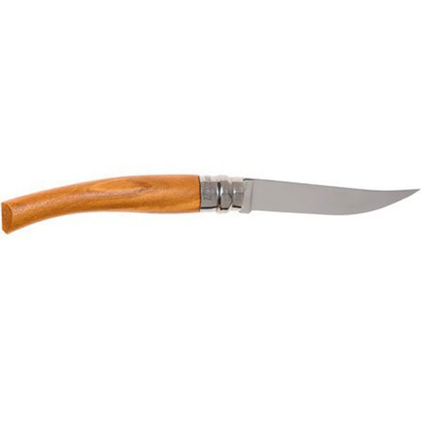 Нож филейный Opinel №8 нержавеющая сталь, рукоять оливковое дерево