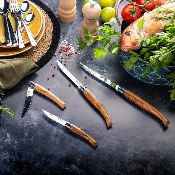 Нож филейный Opinel №12 рукоять из оливы