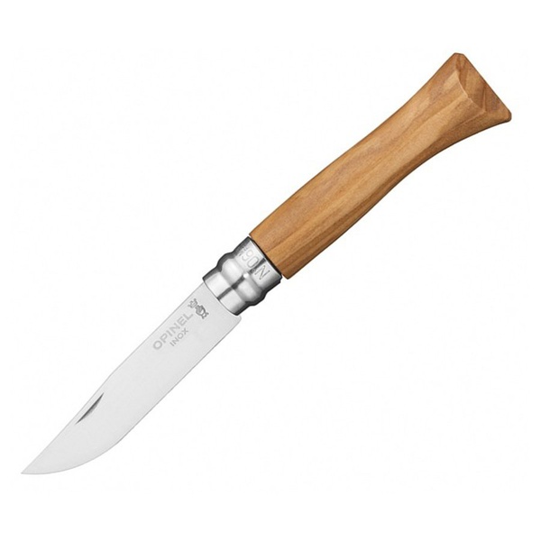 Нож Opinel №6 нержавеющая сталь, рукоять из оливкового дерева