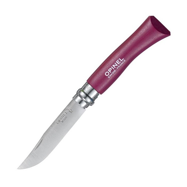 Нож Opinel №7 нержавеющая сталь, блистер фиолетовый