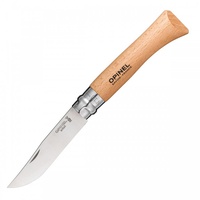 Нож Opinel №10 нержавеющая сталь, рукоять из бука, блистер