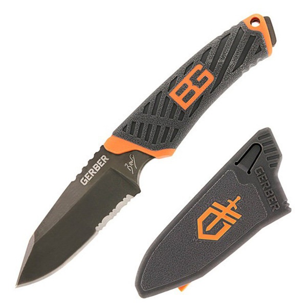Нож Gerber Bear Grylls Compact Fixed Blade, полусеррейтор