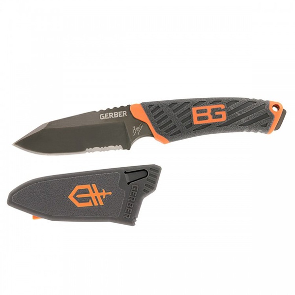 Нож Gerber Bear Grylls Compact Fixed Blade, полусеррейтор