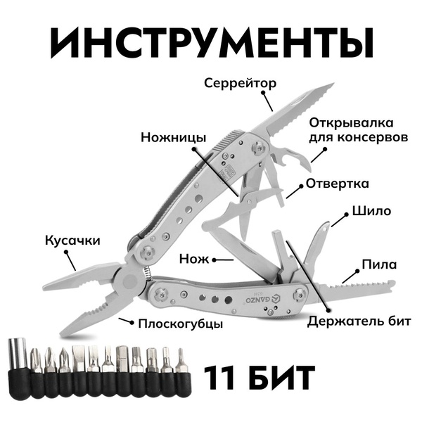 Мультитул Ganzo G201 (22 в 1)