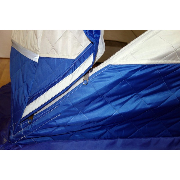 Палатка для зимней рыбалки Пингвин Призма Премиум Термолайт (каркас В95Т1) бело-синий