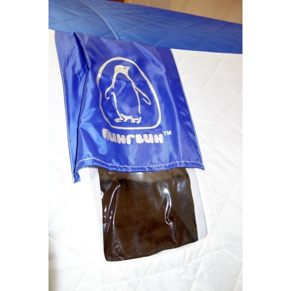 Палатка для зимней рыбалки Пингвин Призма Премиум Термолайт (каркас В95Т1) бело-синий