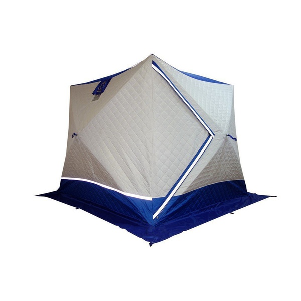 Палатка для зимней рыбалки Пингвин Призма Премиум Термолайт (каркас В95Т1) бело-синий