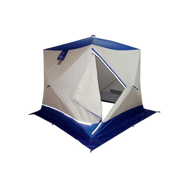 Палатка для зимней рыбалки Пингвин Призма Премиум Термолайт (каркас В95Т1) бело-синий