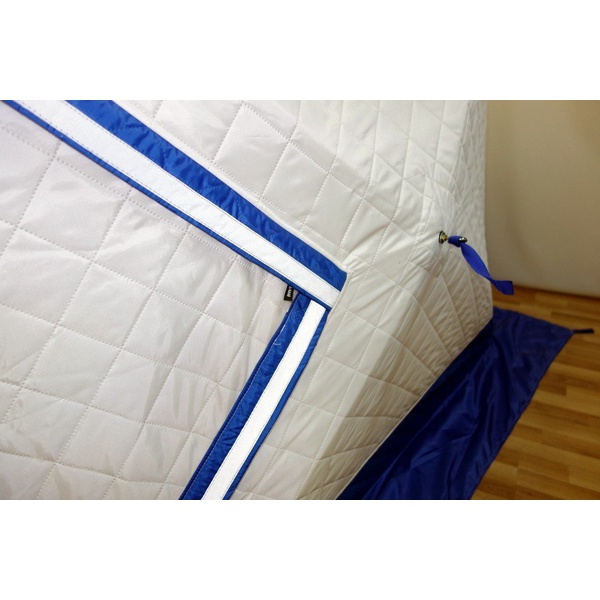 Палатка для зимней рыбалки Пингвин Призма Премиум Термолайт (каркас В95Т1) бело-синий