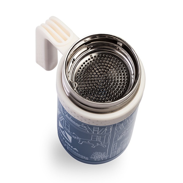 Термос-кружка автомобильная 412 синий, 0,5 л