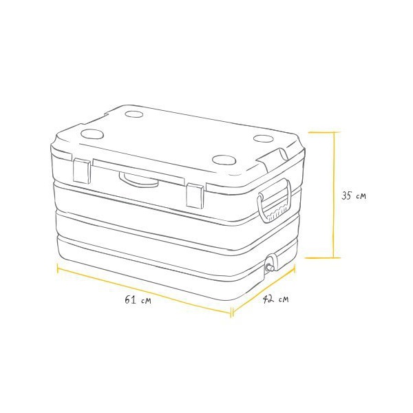 Контейнер изотермический Арктика 60л синий