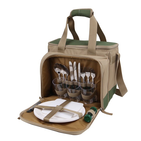 Набор для пикника Арктика на 3 персоны зеленый