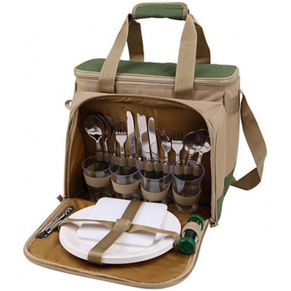 Набор для пикника Арктика на 4 персоны зеленый