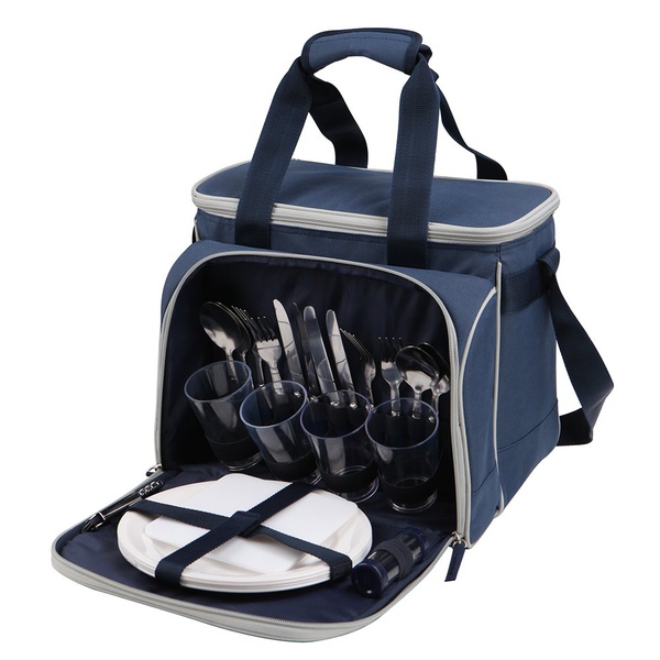Набор для пикника Арктика на 4 персоны синий