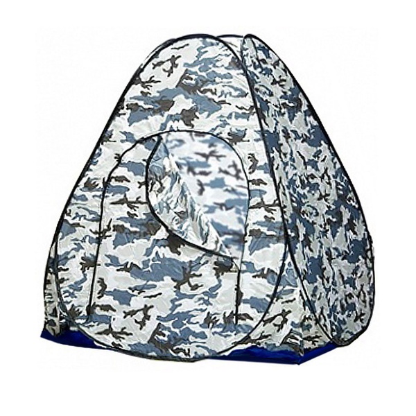 Палатка зимняя автомат Скаут 1,5х1,5 белый КМФ (без дна)