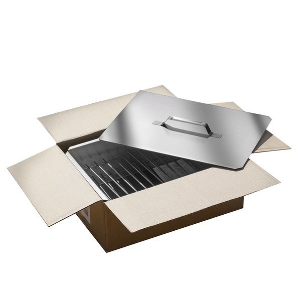 Коптильня двухъярусная Технолит 6-01-0009 с поддоном