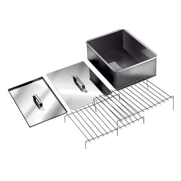 Коптильня двухъярусная Технолит 6-01-0018 с поддоном