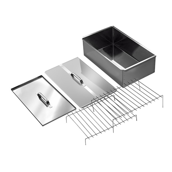 Коптильня двухъярусная Технолит 10-01-0018 с поддоном