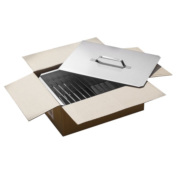 Коптильня двухъярусная Технолит 10-01-0018 с поддоном