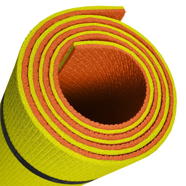 Коврик туристический Россия Camping 12 двухслойный красный/желтый