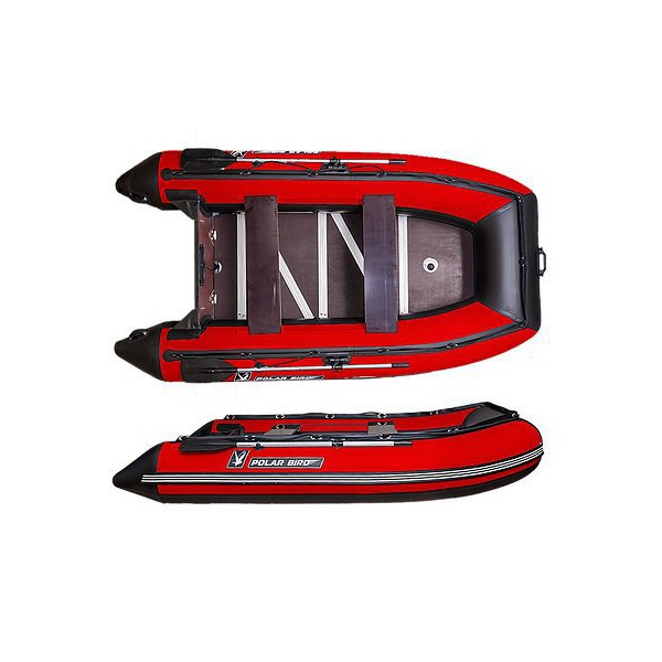 Лодка Polar Bird 360M Merlin (Кречет) Стеклокомпозит черно-красный