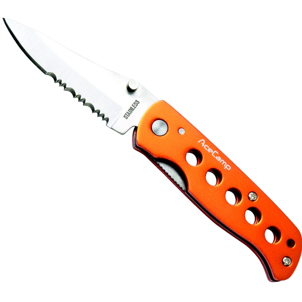 Нож складной AceCamp Folding Serrated Knife