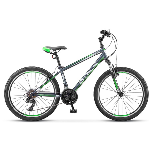 Велосипед Stels Navigator 24" 400 V V031 серый/зеленый/белый