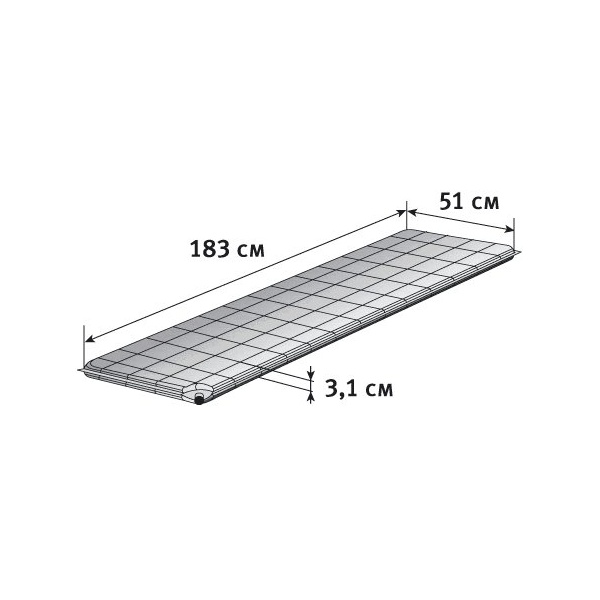 Коврик самонадувающийся Alexika Travel ensign blue