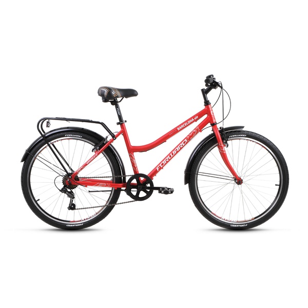 Велосипед 26" Forward Barcelona AIR 1.0 Бордовый Матовый