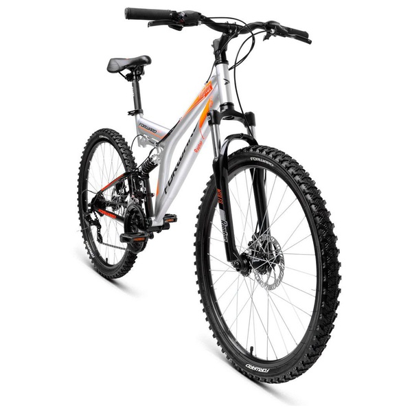 Велосипед 26" Forward Raptor 2.0 Disc Серый-Черный