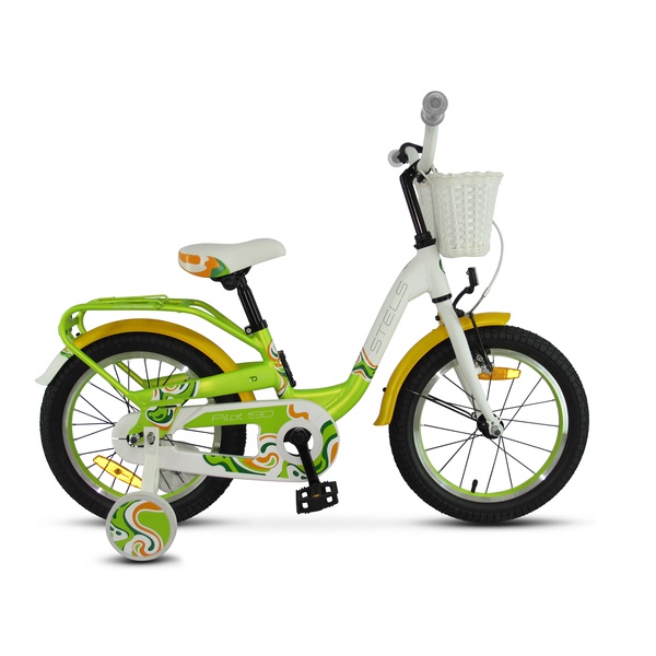 Велосипед Stels 16" Pilot 190 (2018) зеленый/желтый/белый
