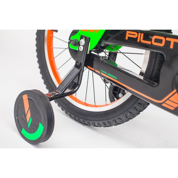 Велосипед Stels 18" Pilot 180 (2018) зелёный/оранжевый