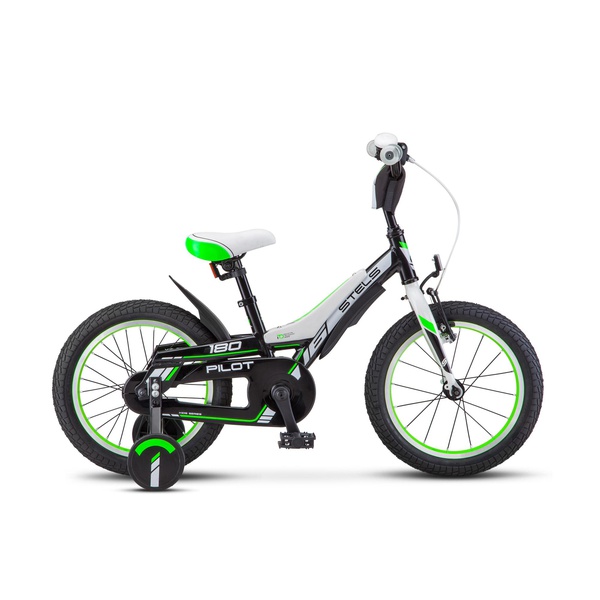 Велосипед Stels 18" Pilot 180 (2018) чёрный/зелёный