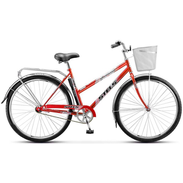 Велосипед Stels Navigator 28" 300 Lady Z010 (с корзиной) красный