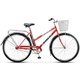 Велосипед Stels Navigator 28" 300 Lady Z010 (с корзиной) красный. Фото 1