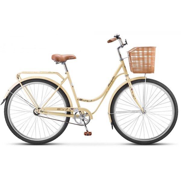 Велосипед Stels Navigator 28" 325 Lady Z010 с корзиной (2016) слоновая кость/коричневый