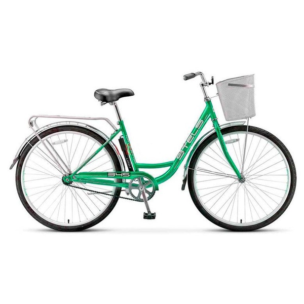 Велосипед Stels Navigator 28" 345 Z010/Z011 с корзиной (2016) зеленый