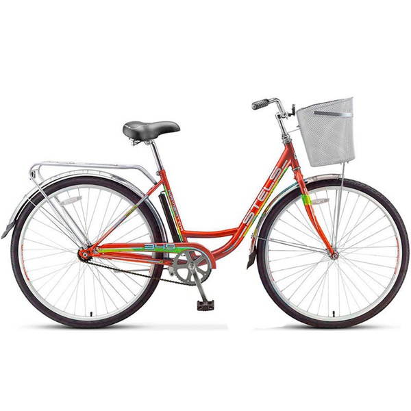 Велосипед Stels Navigator 28" 345 Z010/Z011 с корзиной (2016) коричневый