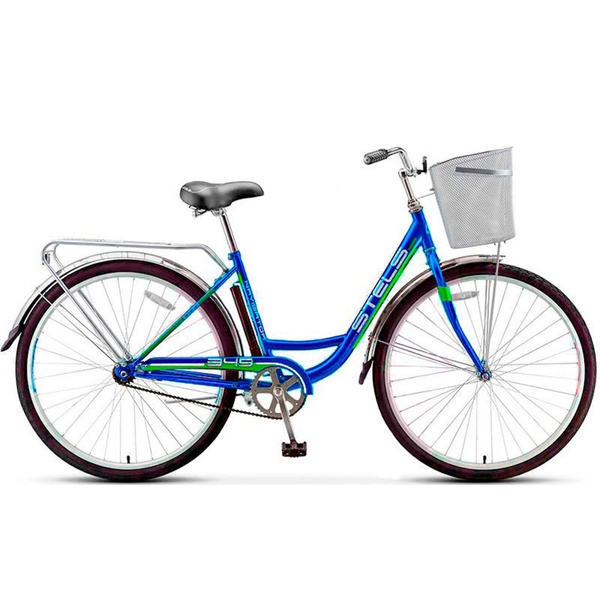 Велосипед Stels Navigator 28" 345 Z010/Z011 с корзиной (2016) синий