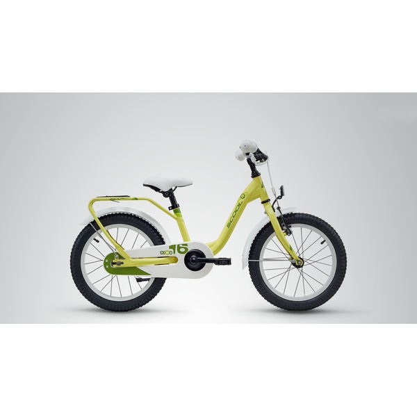Велосипед Scool Nixe 16" steel (2018) Желто-зеленый