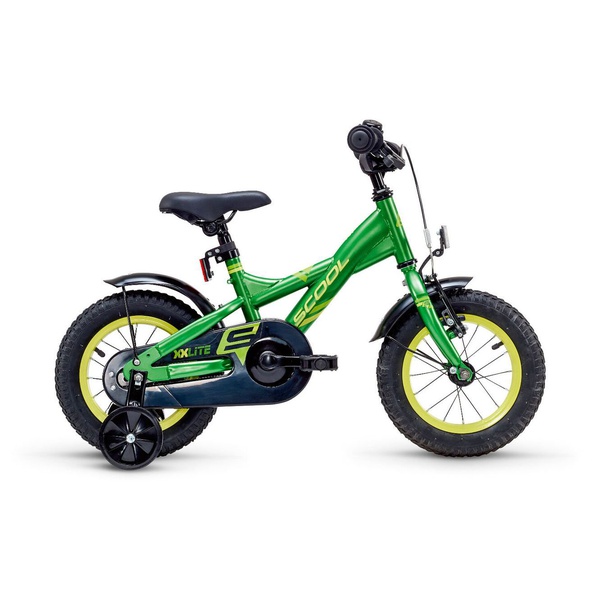 Велосипед 12" Scool XXlite steel Черно-зеленый