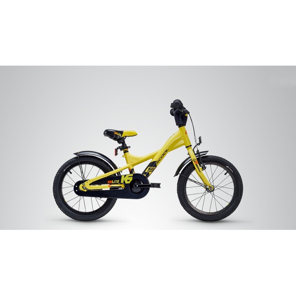 Велосипед Scool XXlite 16" alloy (2018) Желто-черный