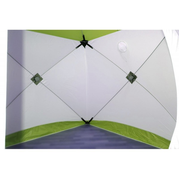 Баня походная Пингвин Призма (1-сл.) (каркас В95Т1) бело/зеленый