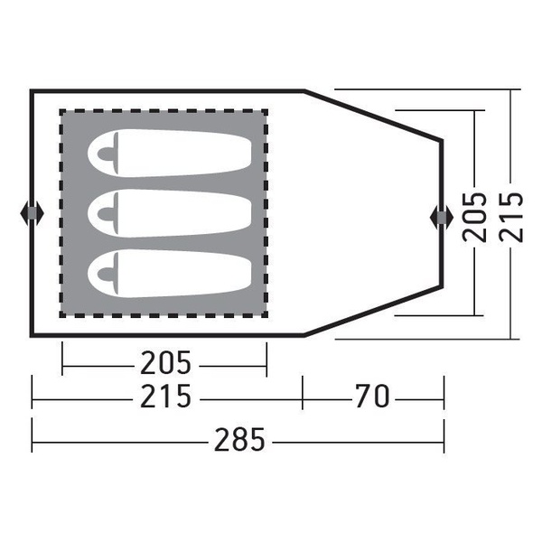Палатка Greenell Клер плюс 3