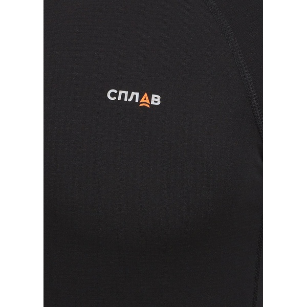 Термофутболка Сплав L/S Active Thermal Grid light черный